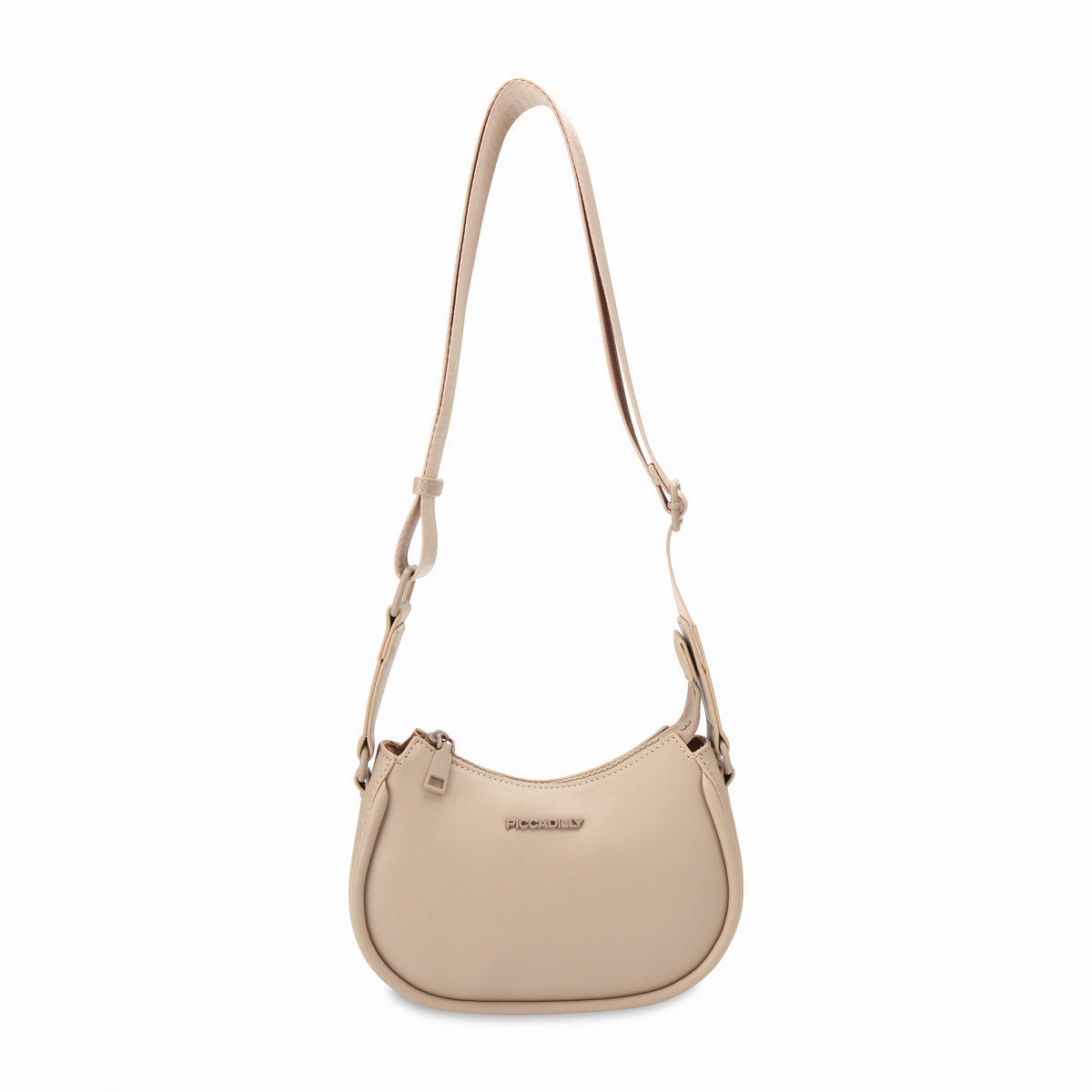 Bolsa crossbody suave con correa ancha