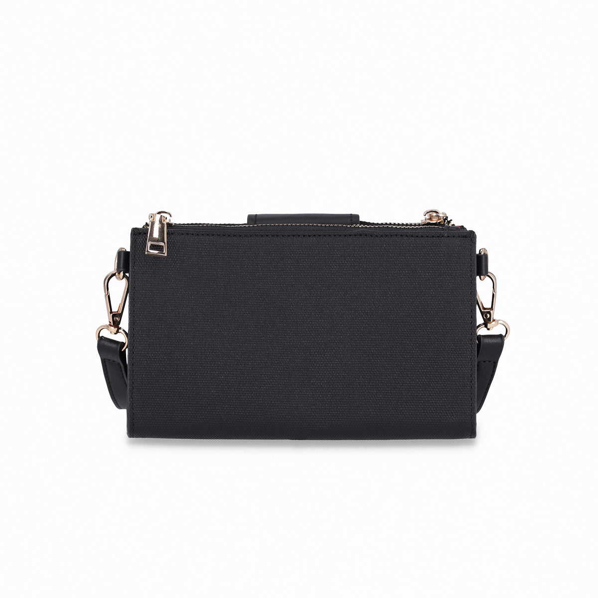 Bolsa crossbody con textura y cuatros compartimentos