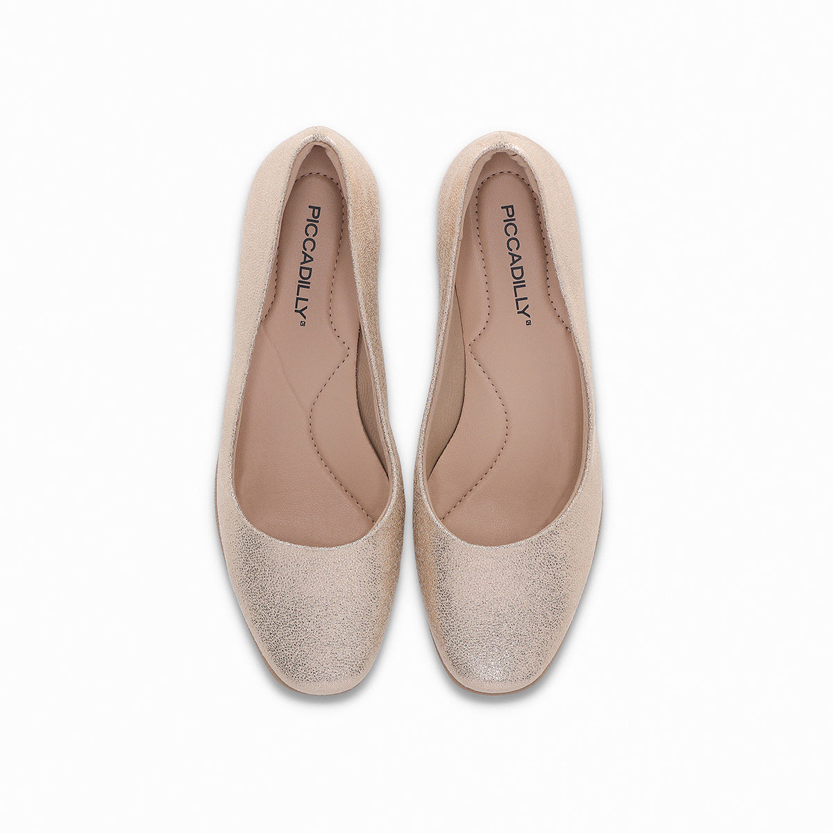 balerina basica ivone de tacon medio corrido para el diario para mujer oro