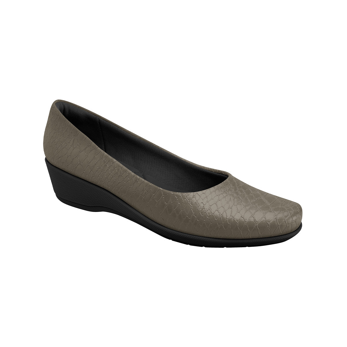 balerina basica ivone de tacon medio corrido para el diario para mujer verde