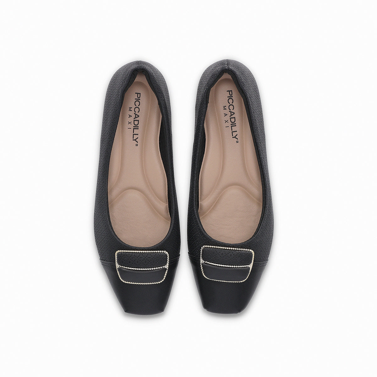 balerina fernanda de tacon bajo para juanetes con hebilla para mujer negro