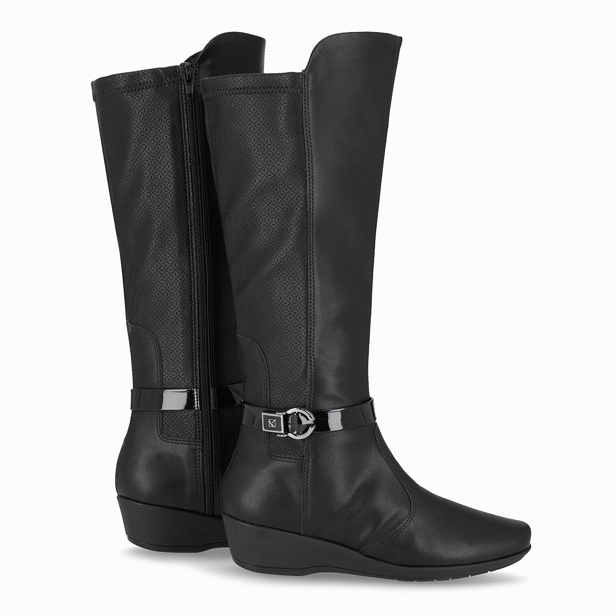bota para mujer a la rodilla de tacón corrido. bota para mujer. bota alta para invierno. botas a la rodilla