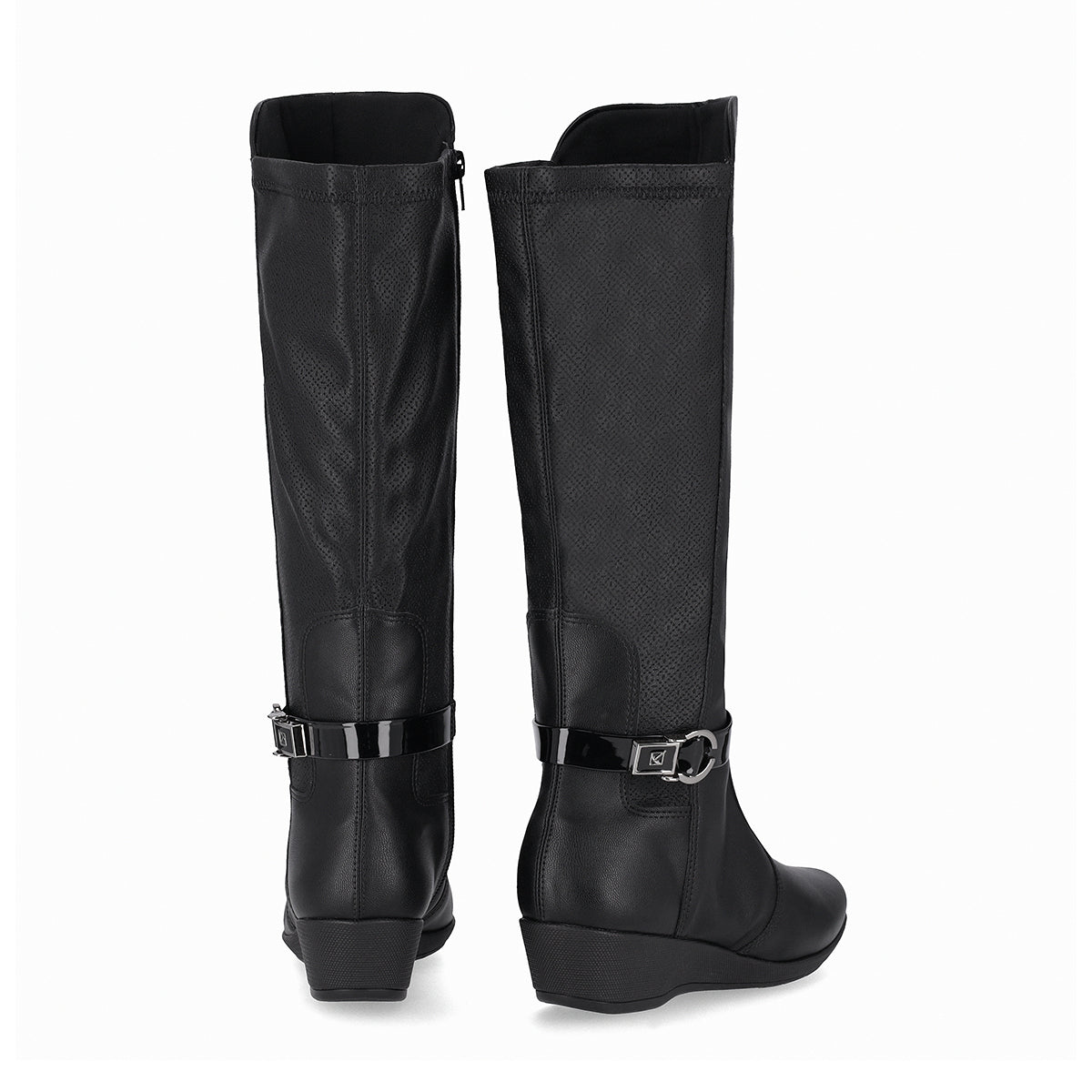 bota para mujer a la rodilla de tacón corrido. bota para mujer. bota alta para invierno. botas a la rodilla
