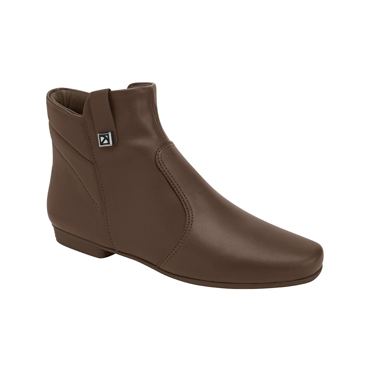 botin basico raquel al tobillo de tacon bajo para mujer cafe. botines para mujer. botines al tobillo para mujer