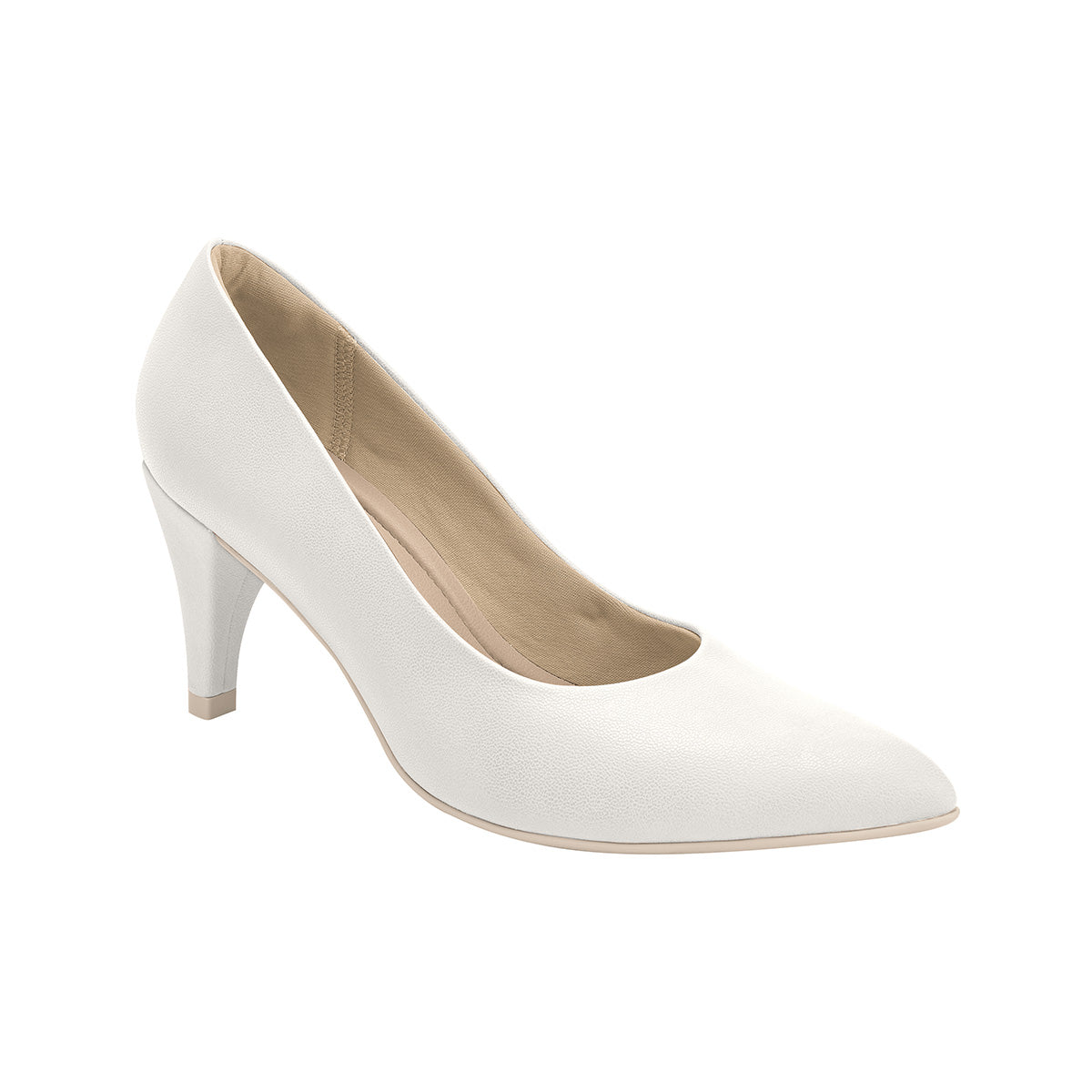 Zapatillas tipo Stiletto blancas diseño clásico y elegante ideales para ocasiones formales para mujer