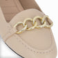 Mocasín de cuña baja con cadena frontal - Michele