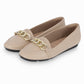 Mocasín de cuña baja con cadena frontal - Michele