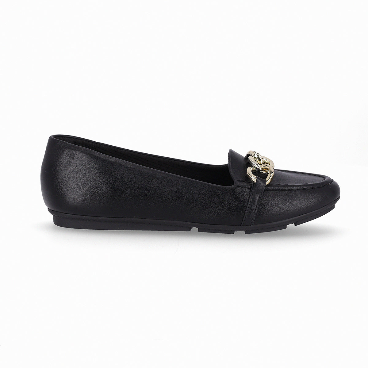 Mocasín de cuña baja con cadena frontal - Michele