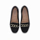 Mocasín de cuña baja con cadena frontal - Michele