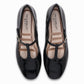 Zapatos planos Michele con correa T