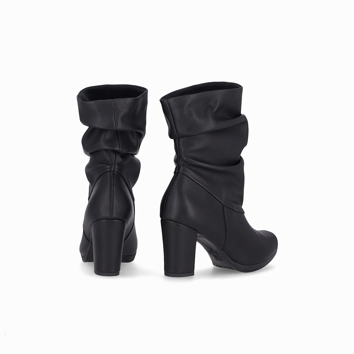 Bota tacón alto diseño fruncido - Deise