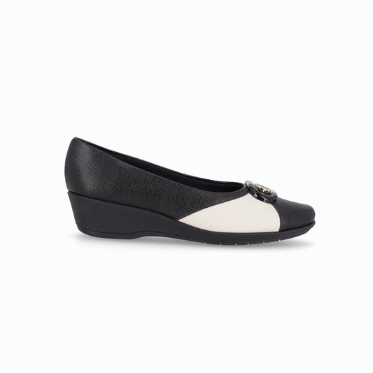 Balerina cuña media bicolor para mujer – Ivone
