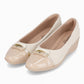 Balerina tacón corrido con aplicación al frente - Ivone