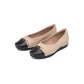 Balerina cap toe con hebilla y puntera cuadrada – Fernanda