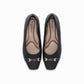 Balerina cap toe con hebilla y puntera cuadrada – Fernanda