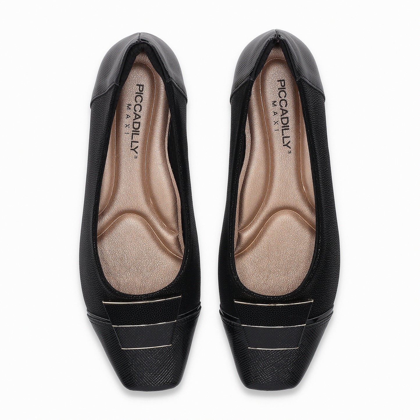 Balerina de tacón bajo con hebilla y detalle en el talón - Fernanda