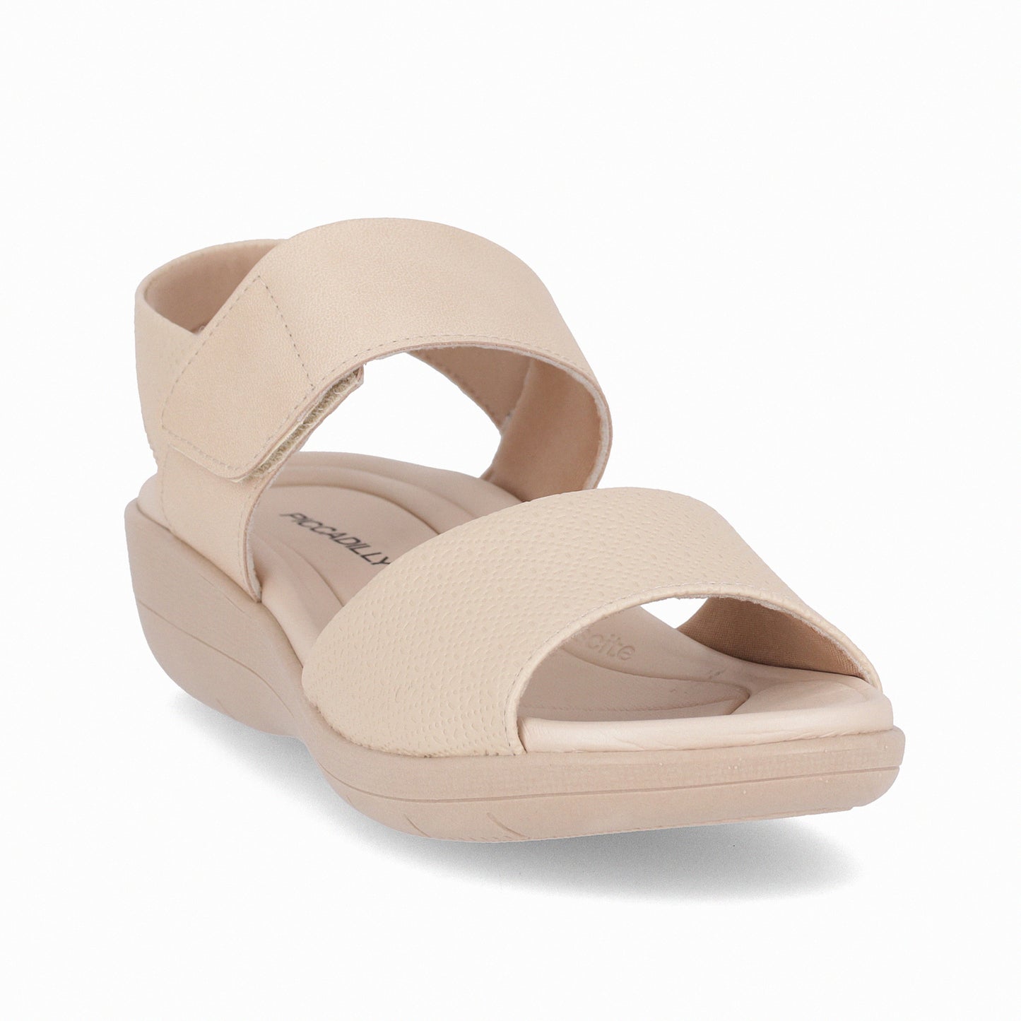 Sandalia de cuña media con velcro - Fascitis