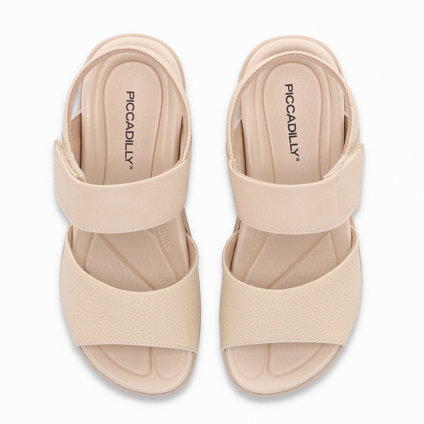 Sandalia de cuña media con velcro - Fascitis