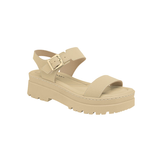 Sandalia con tiras anchas ajustable al tobillo – Maxi