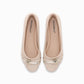 Balerina cap toe tiras sobre el empeine y hebilla – Raquel