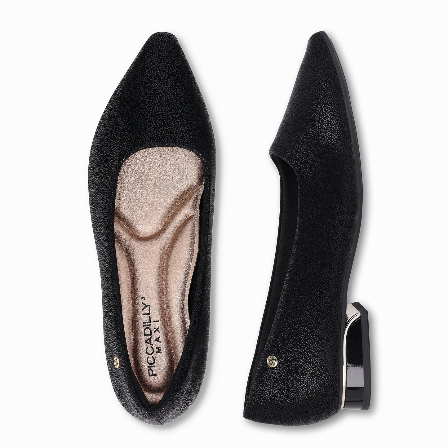 Zapatos puntera en punta y tacón bajo – Silvia