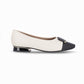 Zapatos cap toe puntera en punta y tacón bajo – Silvia
