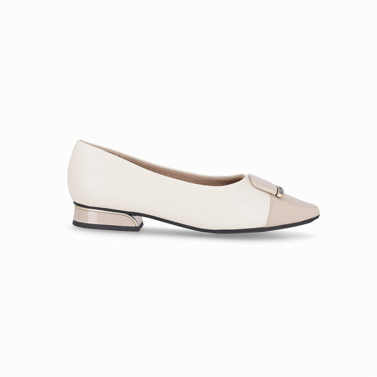 Zapatos cap toe puntera en punta y tacón bajo – Silvia