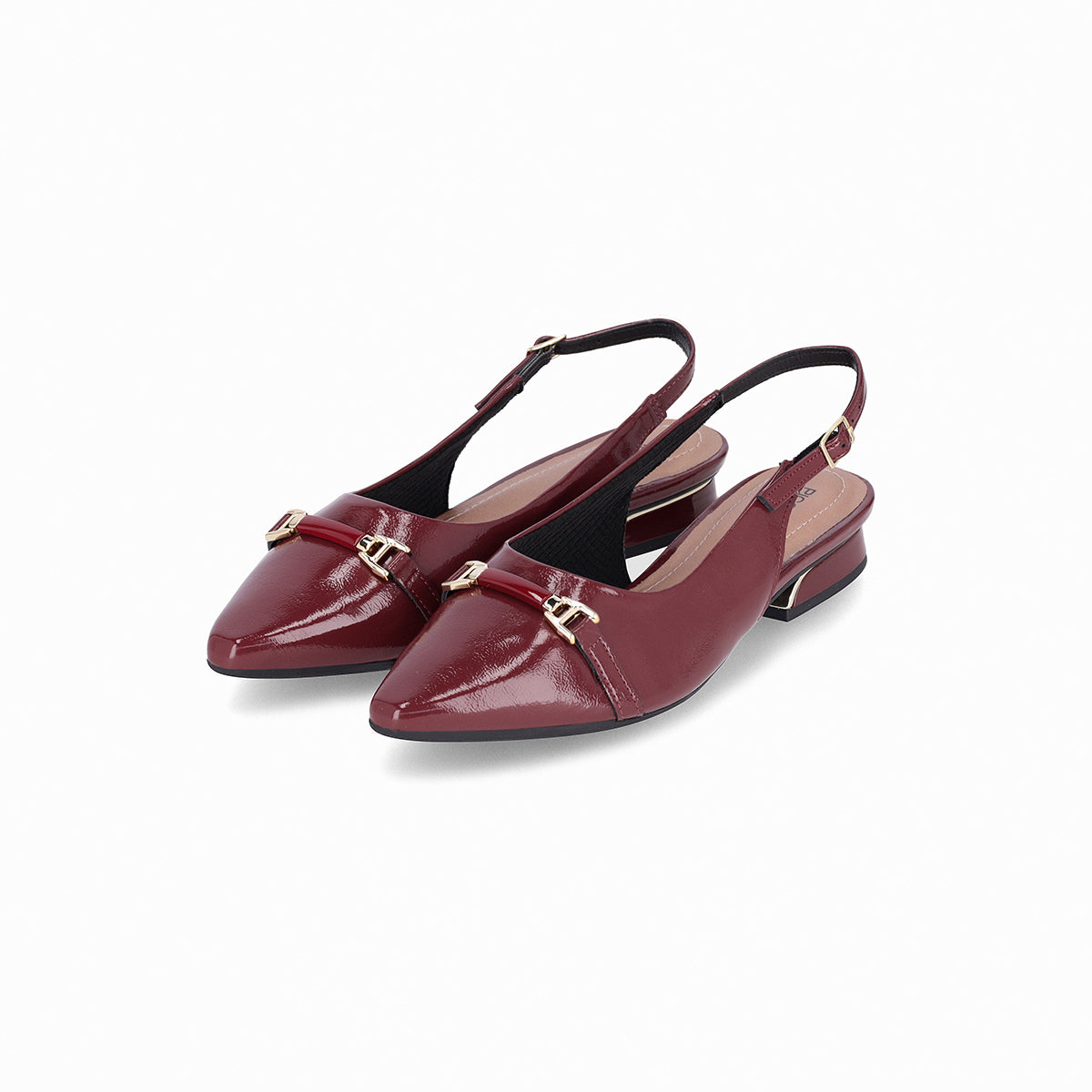 Zapatos tacón bajo semiabiertos y puntera en punta  – Silvia