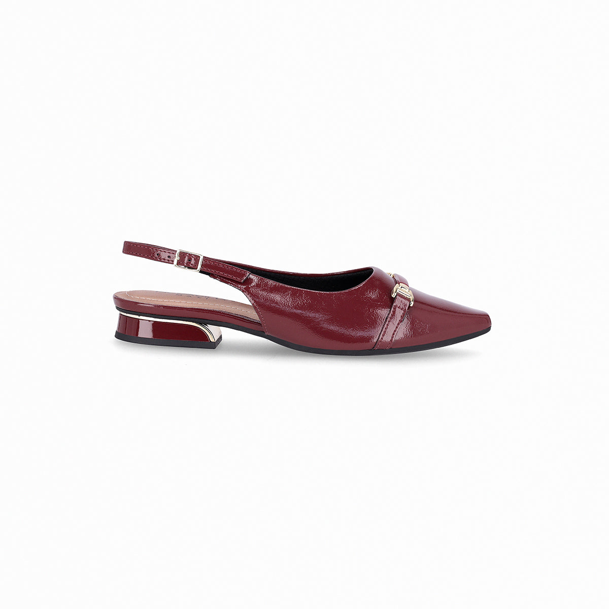Zapatos tacón bajo semiabiertos y puntera en punta  – Silvia