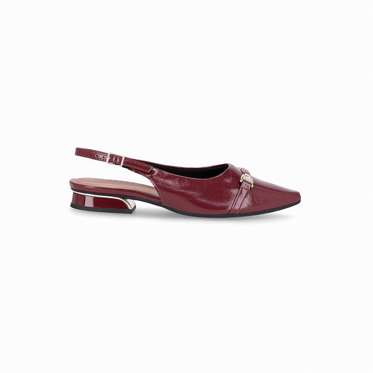 Zapatos tacón bajo semiabiertos y puntera en punta  – Silvia