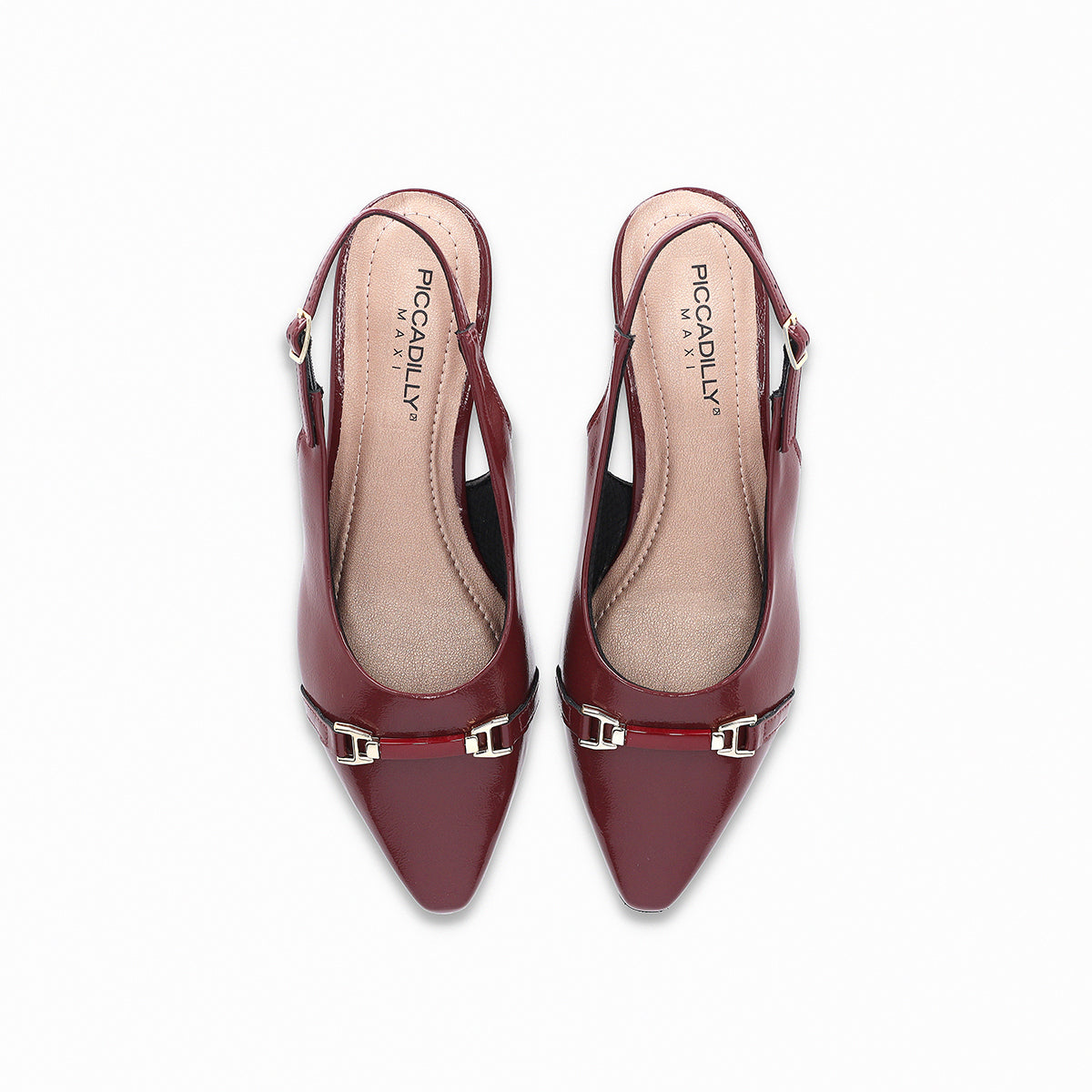 Zapatos tacón bajo semiabiertos y puntera en punta  – Silvia