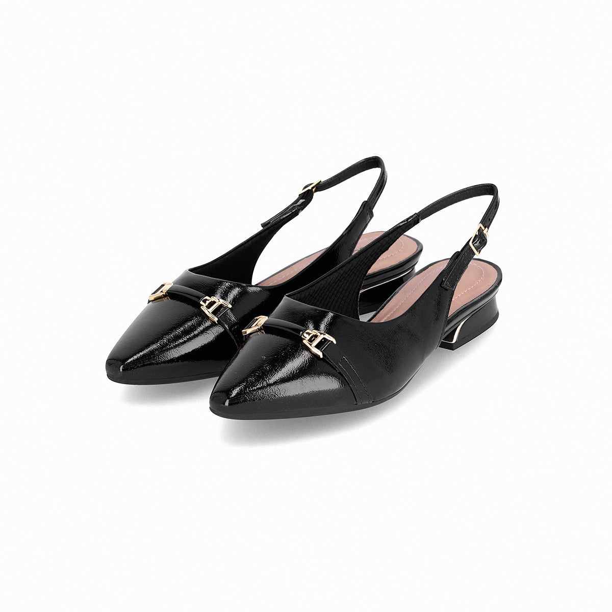 Zapatos tacón bajo semiabiertos y puntera en punta  – Silvia
