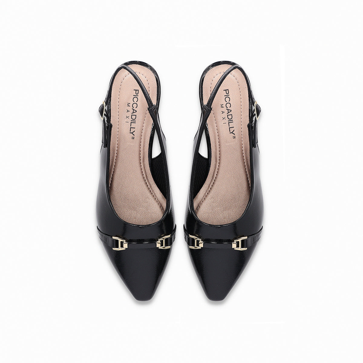 Zapatos tacón bajo semiabiertos y puntera en punta  – Silvia