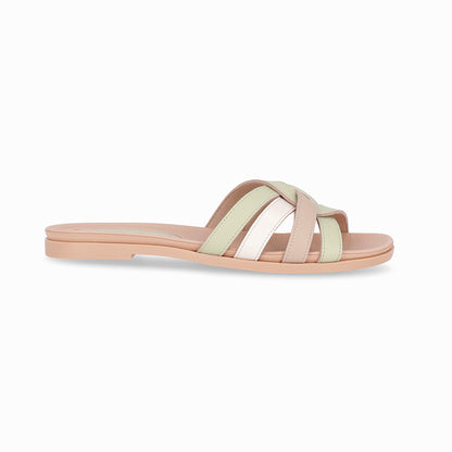 Sandalia casual correas entrelazadas multicolor - Mari