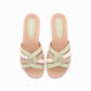 Sandalia casual correas entrelazadas multicolor - Mari