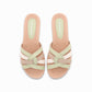 Sandalia casual correas entrelazadas multicolor - Mari