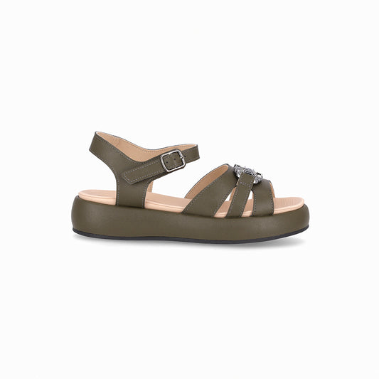 Sandalia de piso estilo casual con tiras y detalle - Sol