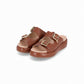 Sandalias de plataforma croco slip-on con hebillas - Sol