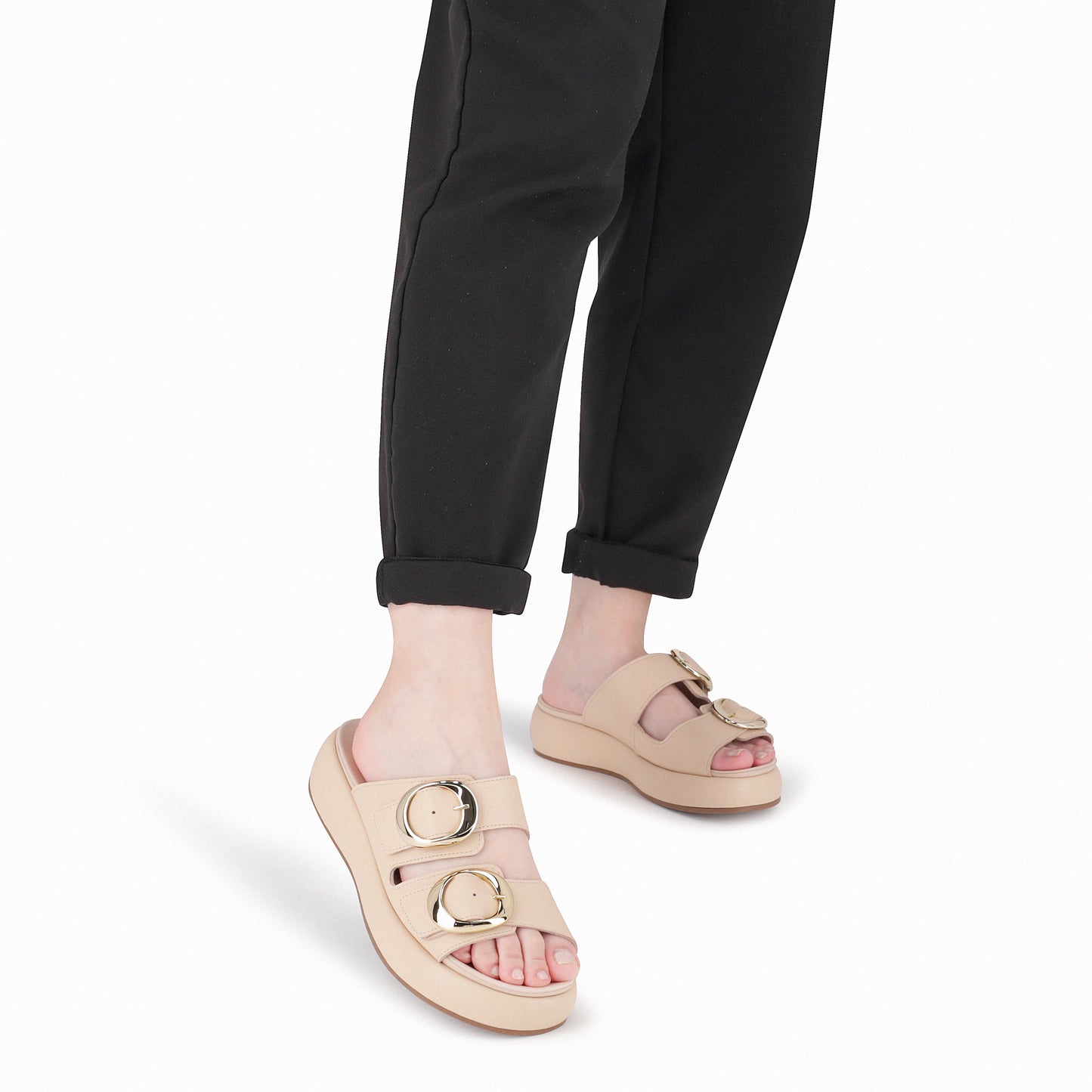 Sandalias de plataforma con hebillas  frontales - Sol