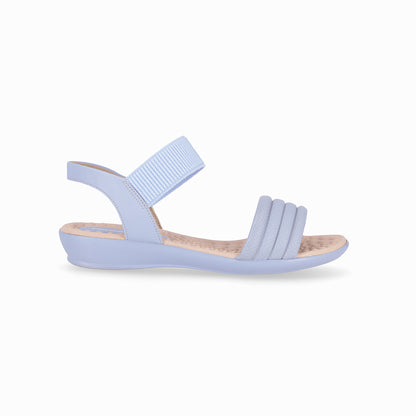 Sandalia ajustable con velcro y tira ancha – Camilla