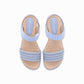 Sandalia ajustable con velcro y tira ancha – Camilla