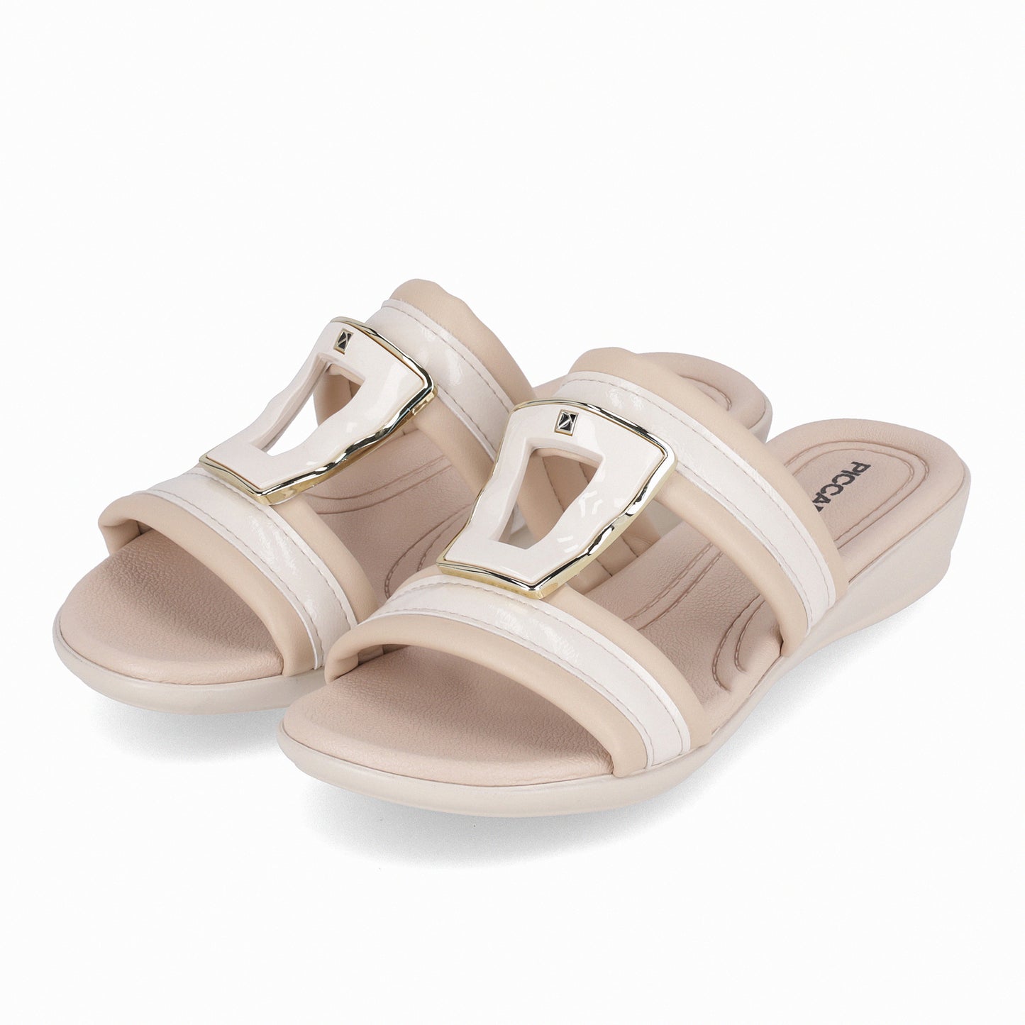 Sandalia con dos tiras y aplicación – Camilla