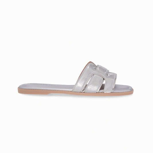 Flat estilo moderno de tiras anchas enlazadas – Gabi