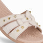 Flats casuales tiras con detalles metálicos – Adla