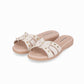 Flats casuales tiras con detalles metálicos – Adla