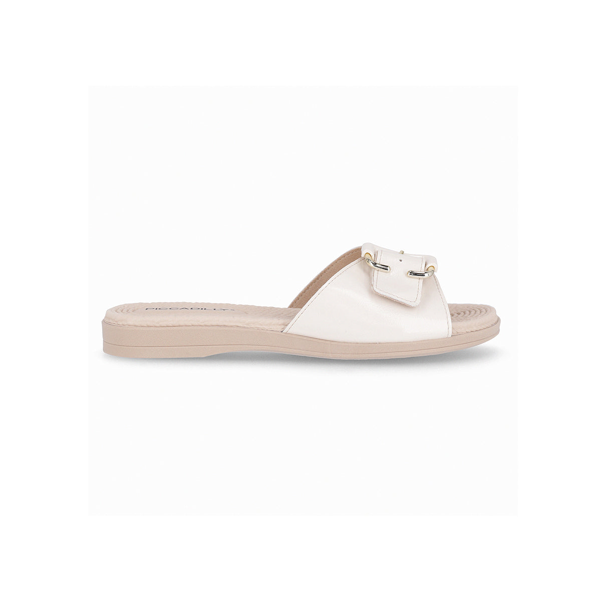 Flats casuales con tiras engarzadas con hebilla – Adla