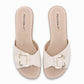 Flats casuales con tiras engarzadas con hebilla – Adla