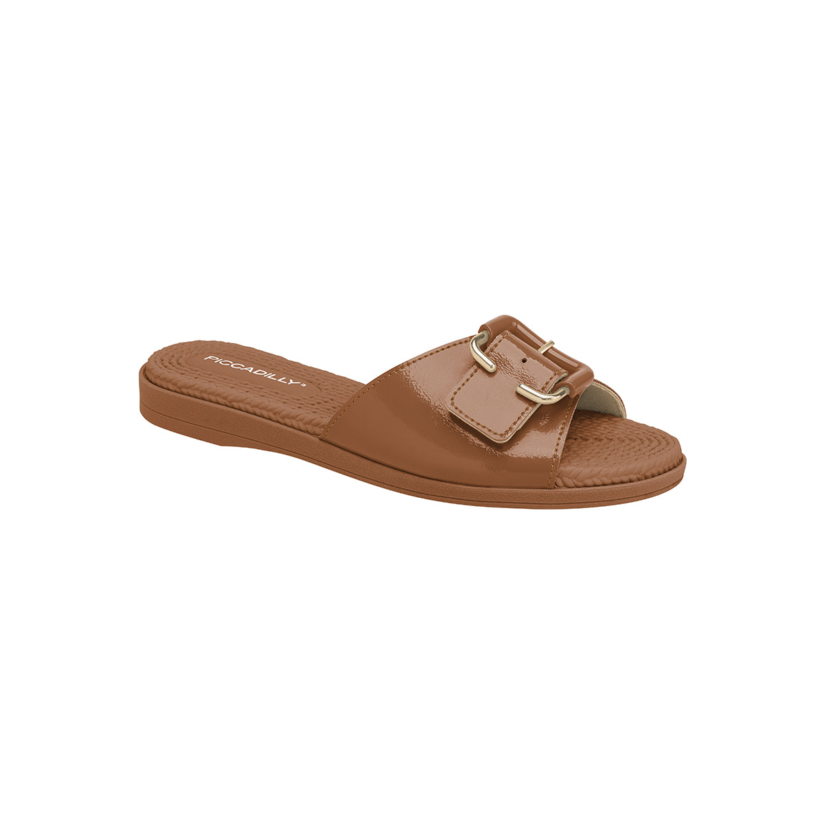 Flats casuales con tiras engarzadas con hebilla – Adla