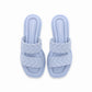 Flat dos tiras anchas con diseño en relieve – Manoele