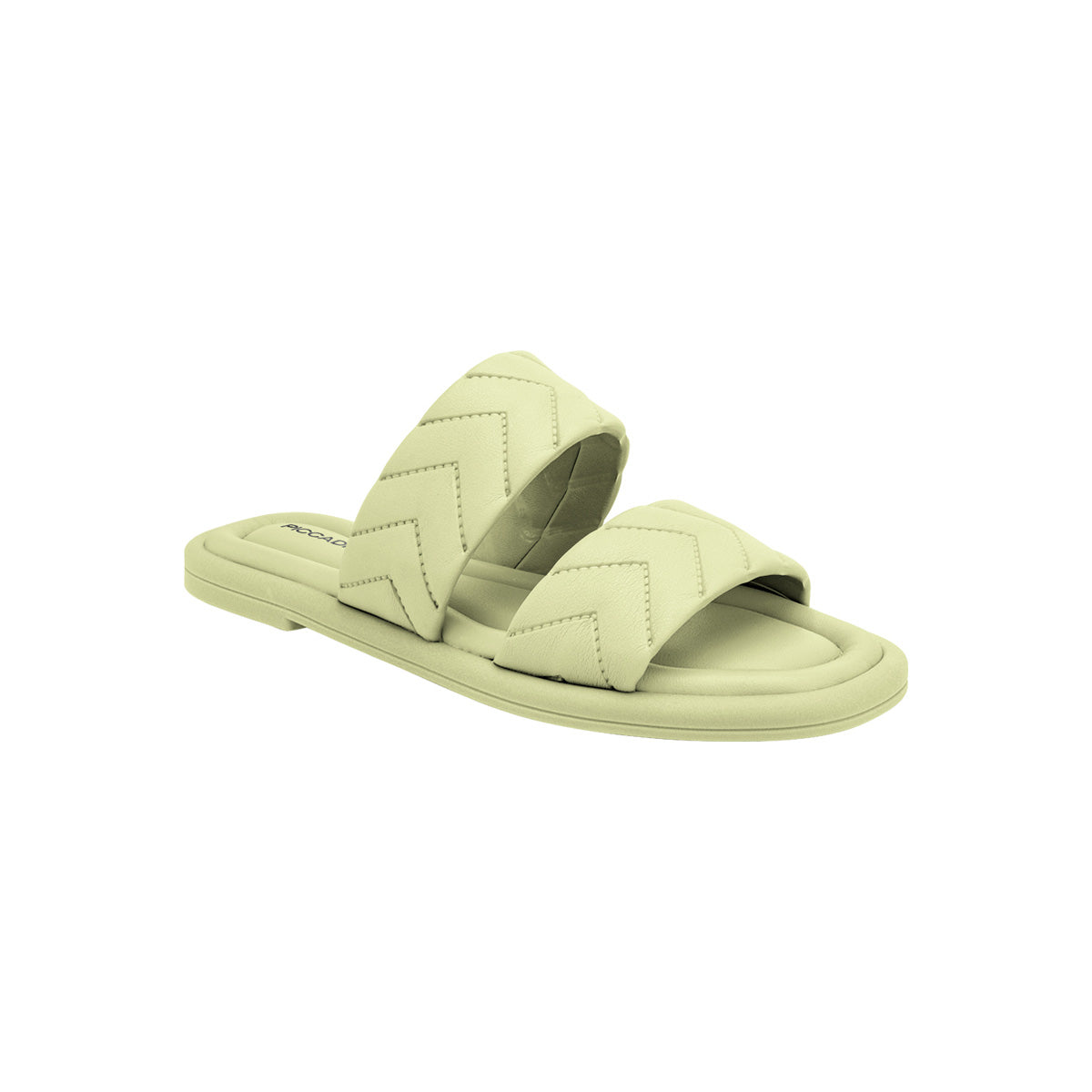 Flat dos tiras anchas con diseño en relieve – Manoele